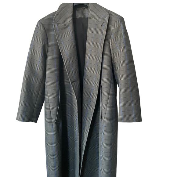 BALENCIAGA: Men's Plaid Oversized Cotton Flap Coat - 46 - Picture 1 of 12